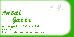 antal galle business card